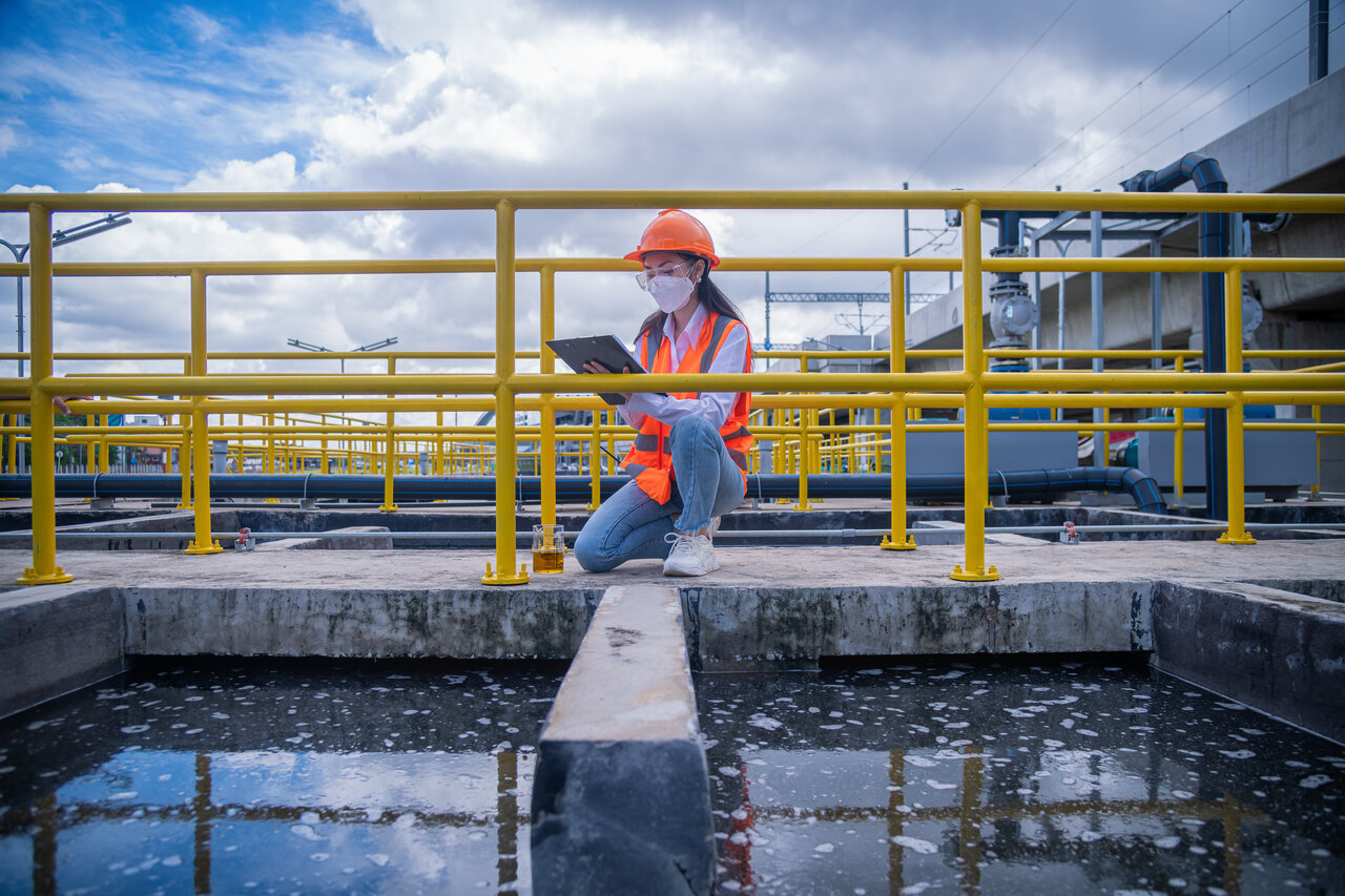 rsz engineer take water from wastewater treatment pond 2023 11 27 05 11 42 utc