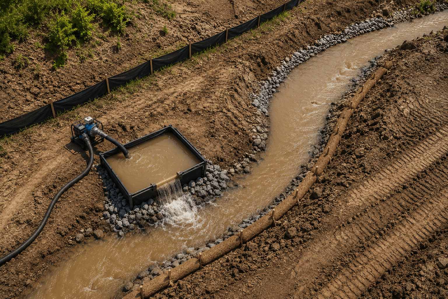 Practical Solutions for Treating Excess Water During Early Site Development