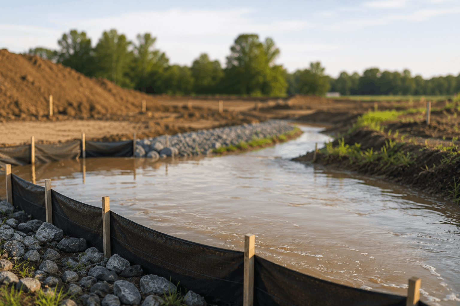 Managing High Sediment Levels in Construction Runoff