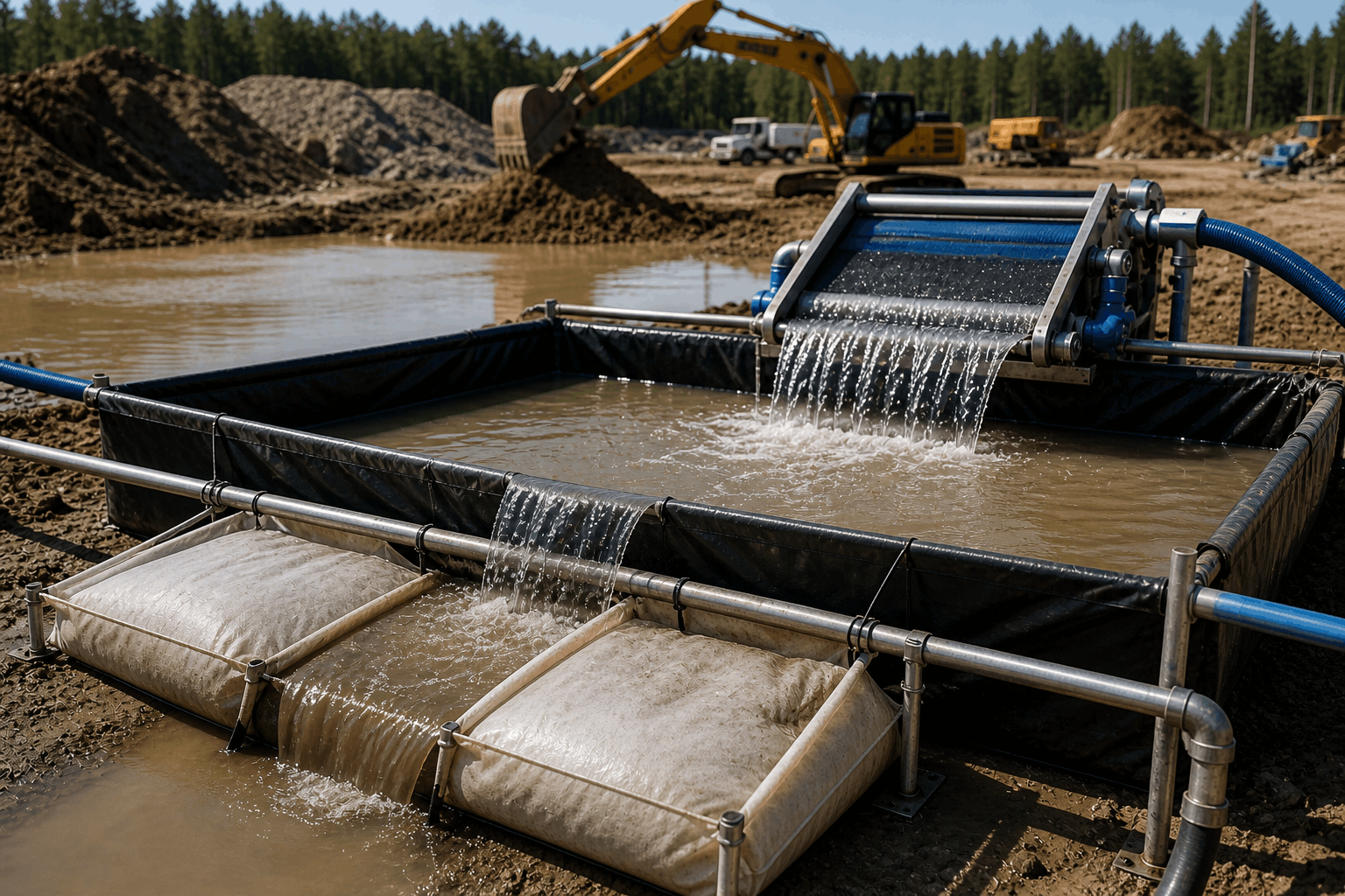 On Site Water Clarification