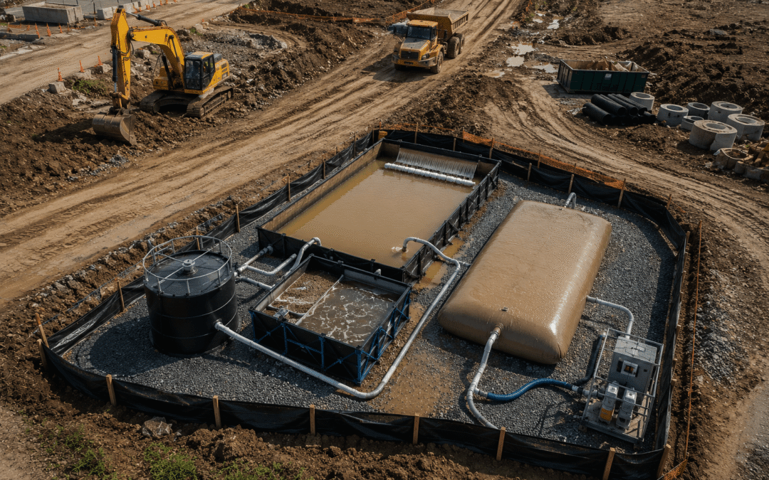 Setting Up Temporary Water Treatment Systems on Active Construction Sites